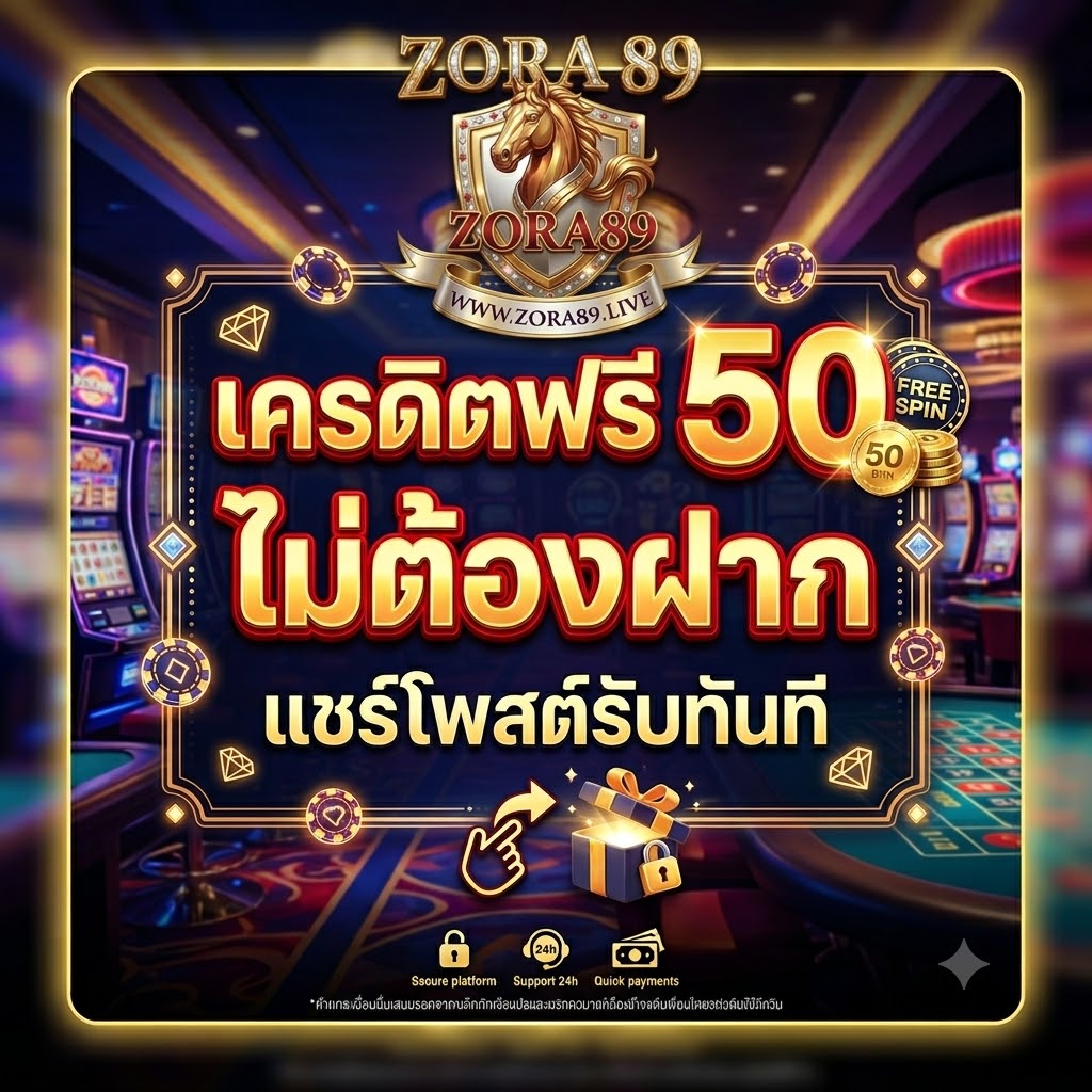 เครดิตฟรี 50 ไม่ต้องฝาก แชร์โพสต์รับทันที